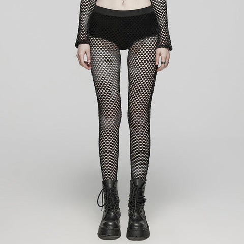 2024 PUNK Batik-Mesh-Leggings