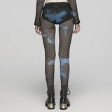 2024 PUNK Batik-Mesh-Leggings