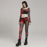 2024 PUNK Batik-Mesh-Leggings