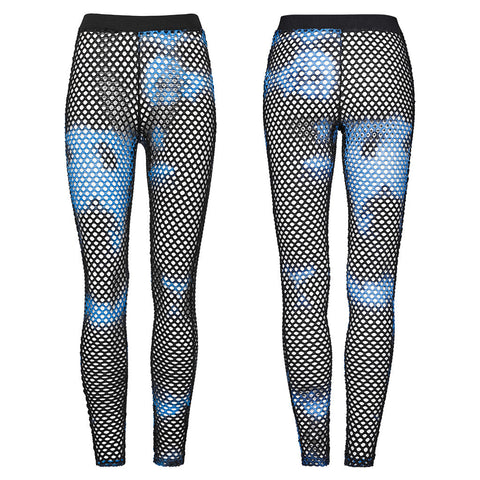 2024 PUNK Batik-Mesh-Leggings