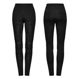 Leggings mit Goth-Spitzenaufkleber