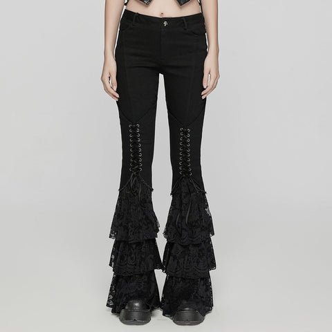 Gothic-Jeans mit niedriger Taille