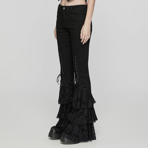 Gothic-Jeans mit niedriger Taille