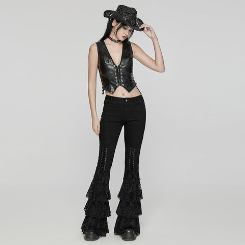 Gothic-Jeans mit niedriger Taille