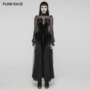 Wunderschönes Gothic-Spitzenkleid aus Samt