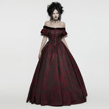 Gothic-Retro-Samtkleid