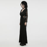 Tief ausgeschnittenes Gothic-Abendkleid