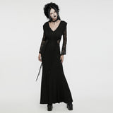 Tief ausgeschnittenes Gothic-Abendkleid