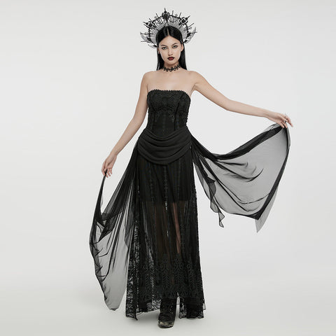 Goth 3D besticktes Kleid