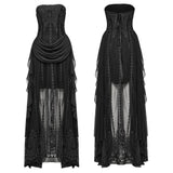 Goth 3D besticktes Kleid