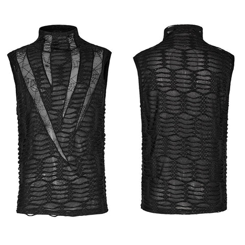 Goth sharp teeth vest