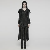 Dekadente Gothic-Strickjacke mit Kapuze