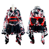 Knielanges süßes Kimono Lolita Kleid für Mädchen