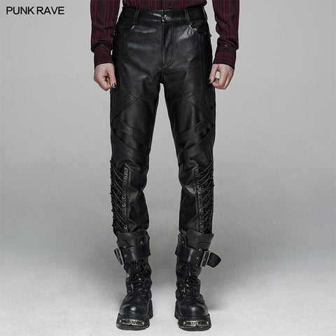 Punk Elastic PU Lederhose