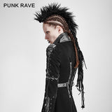 Persönlichkeit Punk Rock Zubehör Wolle Haar Kopfbedeckung