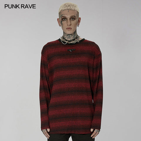 Pullover mit Punk-Tagesstreifen