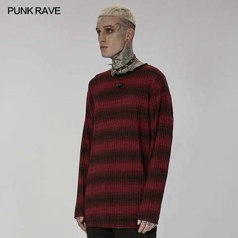 Pullover mit Punk-Tagesstreifen